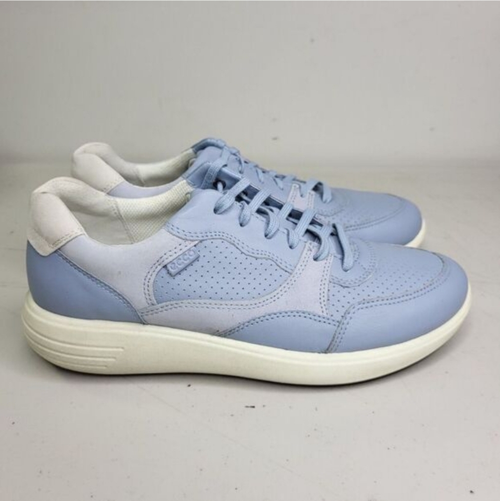 40) ECCO Soft Runner 7 Sky Blue Sz. 6 Extra Width - Picture 2 of 12